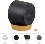 12 inch Large Self Watering Pots, Plant Pots with Mesh Drainage Holes for Indoor Outdoor Plants, Plastic Planters with Deep Reservoir for Garden House Flower Plants, Black with Brown