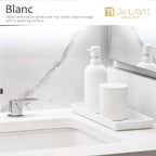 White Bathroom Tray - 12x5'' Resin Tray for Bathroom Countertop, Kitchen Vanity Tray & Dish Soap Tray for Kitchen Counter - Ideal Also as Jewelry, Perfume & Napkin White Vanity Tray