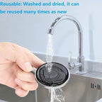 Suction Cup Shower Caddy, Shower Shelf Soap Dish with Hooks for Razor, Sponge, Rust Proof 304 Stainless Steel, Black