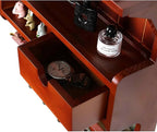Key Holder for Wall, Mail and Key Holder, Mail Organizer Wall Mount with Storage Drawer and 6 Hooks, Easy Installation Key Rack for Entryway and Home Decor, Luxury Auburn