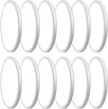 Modern 28W 3200lm LED Flush Mount Ceiling Light, 12in Slim 5000K Daylight Light for Basement, Kitchen, Living Room, Office, Garage (12 Pack - White)