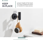 Angle Simple Towel Hook for Bathroom, Stainless Steel Robe Coat Hook for Wall, Hand Towel Hanger, Matte Black