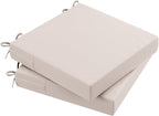 AAAAAcessories Outdoor Seat Cushions for Chairs, Waterproof, Fade-Resistant Patio Furniture Replacement Cushions, 18" x 18" x 2", Set of 2, Khaki Beige