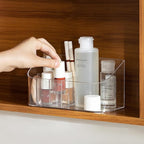 Poeland Makeup Organizer Medicine Cabinet Shelves Organizer Cosmetic Display Case Storage Box for Vanity Countertop Bathroom