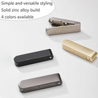 4Pcs Folding Coat Hooks, Zinc Alloy Folding Wall Hook for Hanging Coat Scarf Hat Robe Key Purse, Foldable Invisible Hook with Screws (Silver)