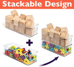 ClearSpace Plastic Pantry Organization and Food Storage Bin – Great Kitchen Storage – Fridge Organizer Bins – 4 Pack