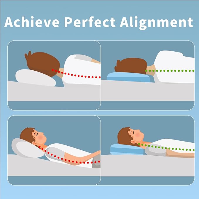 QUTOOL Cooling Pillows for Hot Sleeping, Shredded Memory Foam Pillows Queen Size Set of 1,Adjustable Soft & Firm Gel Bed Pillow for Side, Back, Stomach Sleepers