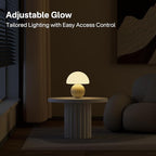 Mushroom Lamp Table Lamp for Bedroom,Desk Bedside Small Lamps for Living Room Night Stands,Mushroom Decor Cute Mini Modern Mid Century Lamps,Unique Aesthetic Home Living Room Decor (Cream)