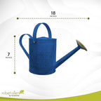 Headwind Aurora Oceanside Blue Metal Watering Can 2 Gallon – Galvanized Vintage Large Watering Metal Can for Indoor & Outdoor Garden Use by Robert Allen