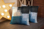 CAPSCEOLL Teal Grey Throw Pillow Covers Modern Home Art Decor,20 X 20 Inches Set of 2 Pillow Cases Decorative,Abstract Oil Painting Pillowcases for Bedroom,Living Room,Cushion Couch Sofa