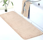 Walensee Large Bathroom Rug (24 x 60, Blush Beige) Extra Soft and Absorbent Shaggy Mat, Machine Washable Microfiber, Non-Slip, Luxury Floor Mat with Rubber Back