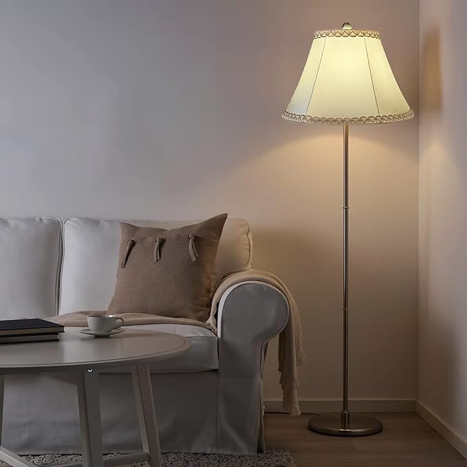 Tootoo Star Brown Large Drum Lamp Shade for Chandeliers Floor Light and Table Lamp,12x16x11" Spider,Fabric Natural Linen Hand Crafted (light yellow)