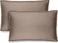 Bare Home King Pillow Shams - Set of 2 - Premium 1800 Ultra-Soft Microfiber - Double Brushed - Bed Pillow Shams (Taupe, King)