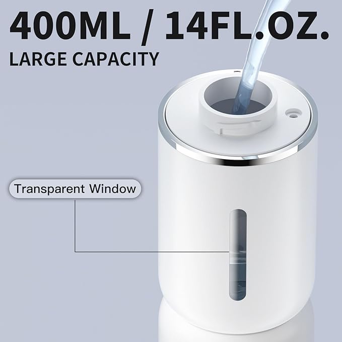 Automatic Soap Dispenser Touchless, 400ML/14fl.oz Rechargeable Liquid Dispensers with 4 Adjustable Levels, Wall Mount Hand Soaps Dispensor for Bathroom Kitchen