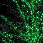 SANJICHA 2-Pack 66FT 200LED Green Halloween Lights for Indoor/Outdoor, Super Bright Plug in Fairy Lights, Waterproof String Lights for Festive Decorations St Patrick's Day Garden Tree