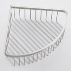 Corner Shower Caddy Organizer, SUS304 Stainless Steel Heavy Duty Rust-Proof Shelf Organizer, Wall Mounted Storage Rack for Bathroom, Kitchen, Brushed Nickel