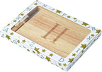 Miicol Wood Charcuterie Board, Monogram Cheese Board 10 Inch, Personalized Initial Cutting Board with Spreader, Unique Housewarming Gift, Ideal for Kitchen, Home, Letter H