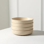 Stone Lain Lauren Modern Stoneware 16-piece Round Dinnerware Set, Plates and Bowls Set, Dish set for 4, Beige