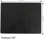 Natural Black Granite Cutting Board for Kitchen, Black Stone Pastry Borad 16x12x0.5 Inch, with Non-Slip Feet, for Serving, Baking, and Tempering Chocolate.
