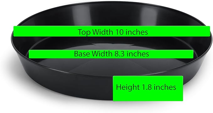 16 Inch (14.25in Base) Plant Saucers - Terra Cotta Colored Polypropylene Made in USA