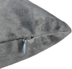 Grey Gray Rectangle Velvet Soft Solid Throw Pillow Cases Gray Cozy Decorative Lumbar Cushion Covers Home Decor for Couch Sofa Living Room Car 12x20 Set of 2