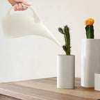 Plastic Watering Can for Plant Garden - 1/2 Gallon - White
