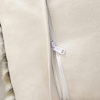 Luxury Rabbit Hide Skin Fur Pillowcases Cushion Cover Soft Throw Cases for Bedroom Cushion Cover (Yellow, 45×45cm（18in×18in）)
