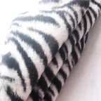 Black White Square Pillow Cover Soft Fluffy Fuzzy Faux Fur Zebra Stripe Throw Pillows Modern Decorative Accent Cushion Covers Pillowcase for Couch Sofa Living Room Bedroom, 20x20