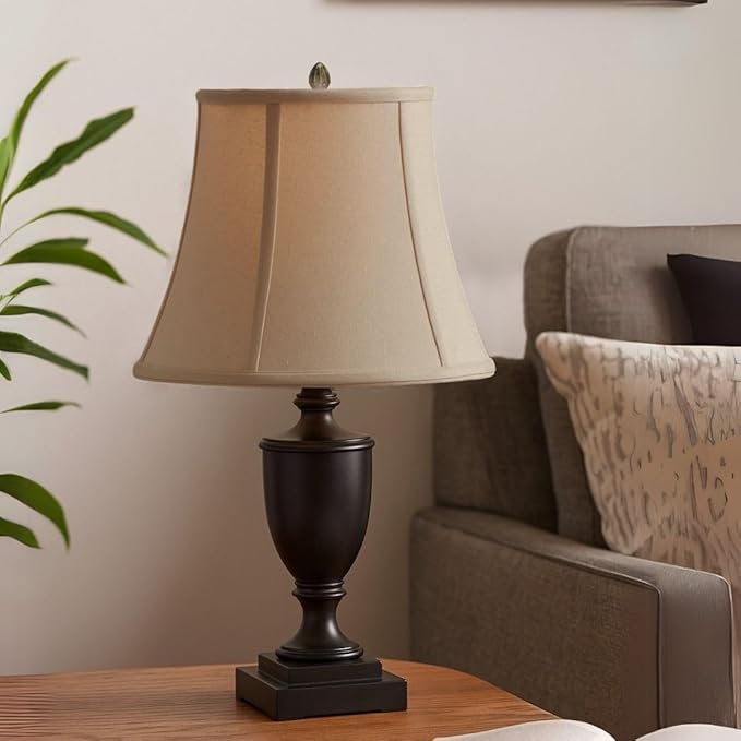Royal Designs, Inc. BSO-708-14LNBG Modified Bell Basic Lamp Shade, 9 x 14 x 10.5, Linen Beige