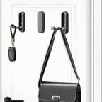 2PCS Folding Coat Hook, Heavy Duty Wall Hooks Made of Zinc Alloy, Foldable Wall Hooks for Hanging Coats, Scarves, Hats, Bathrobes, Keys, Bags(Gray)