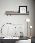 Mid Century Gold Globe Table Lamp Modern U-Shape 2-Light Desk Table Light with Milk White Glass Shade Metal Base Nightstand Lamp for Bedroom Bedside,G9 Bulb(Not Included)