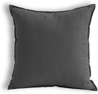 Jeanerlor SureGuard Pillowcase Cousion Cover Decor Cotton Linen with Unique Design to Embellish Study Room/House/Office, 20"x20"(50 x 50cm), Dark Grey