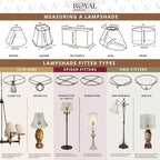 Royal Designs, Inc. BSO-708-14BG-2 Modified Bell Basic Lamp Shade, 9 x 14 x 10.5, Beige, 2-Pack