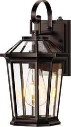 VIANIS Outdoor Wall Lights Dusk to Dawn, Oil Rubbed Bronze Exterior Lighting Fixtures for House, Waterproof ORB Porch Lights Wall Mount, Aluminum Outside Wall Sconce for Front Door, Garage
