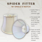 Royal Designs, Inc. BSO-708-18LNEG Modified Bell Basic Lamp Shade, 11 x 18 x 13.5, Linen Eggshell
