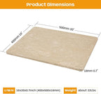 Marble Cutting Board For Kitchen, Large Marble Slab Pastry Board With Non-Slip Feet For Baking, Cheese, Charcuterie, Chocolate, 16x20 Inch, Pack Of 1 Piece