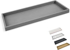 Countertop and Vanity Tray - 11.7" Silicone Bathroom Tray Countertop, Dish Soap Trays for Kitchen Counter, Sink Organizer Caddy Accessories, Toilet Plant Shower Makeup Mat Oil Holder
