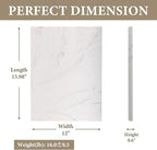Koville Brazilian Natural Marble Cutting Board for Kitchen, 16x12inch Large Hand Crafted Marble Slab for Cheese, Charcuterie, Pastry Board - Wedding Gift, House Warming Gift