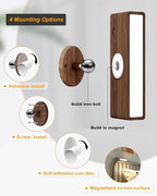 Battery Operated Wall Sconce Set of Two,Rechargeable Wall Lights with Remote,Wall Light for Bedroom Battery Operated, Dimmable Cordless Wall Mount Lamp with 3 Color Temperature for Bedside