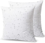 Phantoscope Premium Outdoor Pillow Inserts - Pack of 2 Square Form Water Resistant Polyester Throw Pillows, Couch Sham Cushion Stuffer, 22 x 22 inches