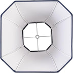 Navy Blue Square Cute Lamp Shades Octagonal Faux Silk Lampshade Replacement Medium Lampshade 6.5×13×10.6IN(Spider) Vintage Lamp Shade for Table & Floor Lamp - Easy Assembly(Single)