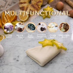 Diflart Natural Marble Pastry Board for Kitchen, 16x20 Inch, White, Stone Cutting Board Large for Dough Chocolate, Carrara Bianco, Marble Slab Christmas Thanksgiving Gift