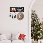 Personalized Wood Family Key Hanger Custom Name Portrait Wall Mount Key Holder for Wall Entryway Home Sweet Home Organizer Hanger Birthday Housewarming Decor Gifts for Christmas New Year