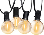 SUNTHIN Outdoor String Lights, 97FT Patio Lights with 49 G40 Shatterproof LED Bulbs(1 Spare), Waterproof Lights String for Outside Backyard, Porch, Bistro, Party, Camping, Garden Gathering