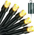 Joomer Battery Christmas Lights, 33ft 100LED Fairy Lights Battery Operated Timer 8 Modes Waterproof for Outdoor Home Garden Party Holiday Christmas Trees Decoration (Warm White)
