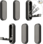 6PCS Folding Coat Hook, Heavy Duty Wall Hooks Made of Zinc Alloy, Foldable Wall Hooks for Hanging Coats, Scarves, Hats, Bathrobes, Keys, Bags (Gray)