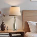 Seealle Modern Table Lamps Set of 2 - Touch Bedside Lamp for Nightstand with USB C+A,3-Way Dimmable Silver Nightstand Lamps for Living Room Bedroom End Table with Grey Shade(Bulb Included)