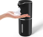 Automatic Soap Dispenser – Touchless Foaming Soap Dispenser 400ml USB Rechargeable Dispenser Electric Wall Mounted 4levels Adjustable Foam Dispenser Pump for Bathroom Kitchen Dish Soap(Black)