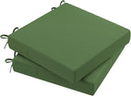 AAAAAcessories Outdoor Seat Cushions for Chairs, Waterproof, Fade-Resistant Patio Furniture Replacement Cushions, 18" x 18" x 2", Set of 2, Dark Moss