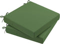 AAAAAcessories Outdoor Seat Cushions for Chairs, Waterproof, Fade-Resistant Patio Furniture Replacement Cushions, 19" x 19" x 3", Set of 2, Dark Moss